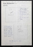 Feuillet accompagnant une lettre de Ramuz adressée à Jean Marguerat le 29 mars 1943 (Collection Bringolf, Bibliothèque cantonale et universitaire, BCU, Lausanne, Cote BTB 237).