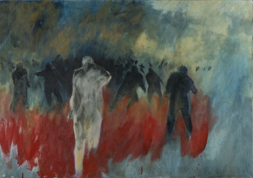 Un Survenant (Enfer, Chant IX, Huile sur toile, 1989, Collection privée, Zürich)