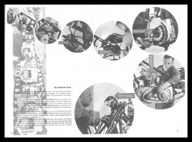 Double page du magazine Komerad Motorrad, graphisme Anton Stankowski, Neckarsulm, 1939, in Stankowski 06 :Aspekte des Gesamtwerks/Aspects of His Œuvre, Ostfildern, Hatje Cantz, 2006, p. 111 (détail)